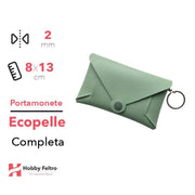 Portamonete completo Ecopelle Verde Salvia COD.99