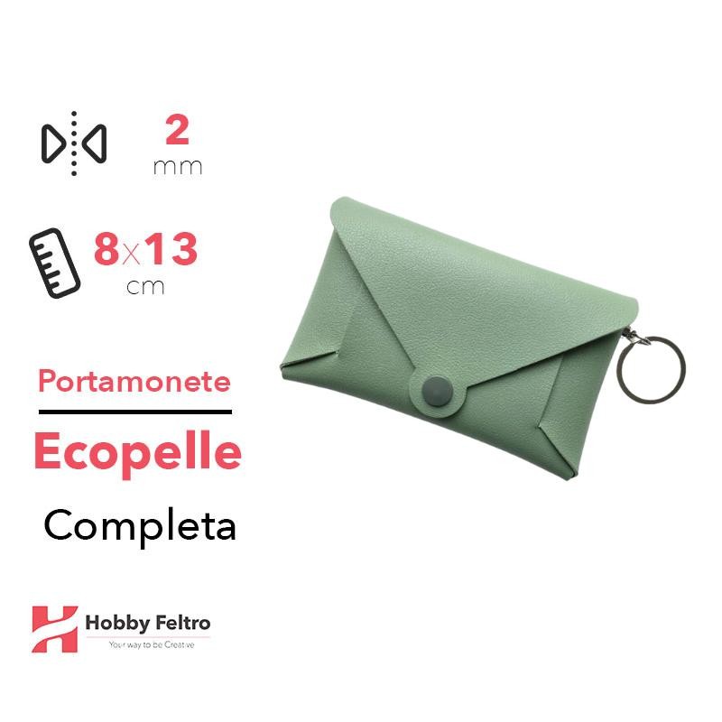 Portamonete completo Ecopelle Verde Salvia COD.99