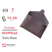 Pochette solo Base Ecopelle Antico Scuro COD.61
