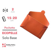 Pochette solo Base Ecopelle Arancio COD.19