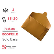 Pochette solo Base Ecopelle Giallo Ocra COD.48