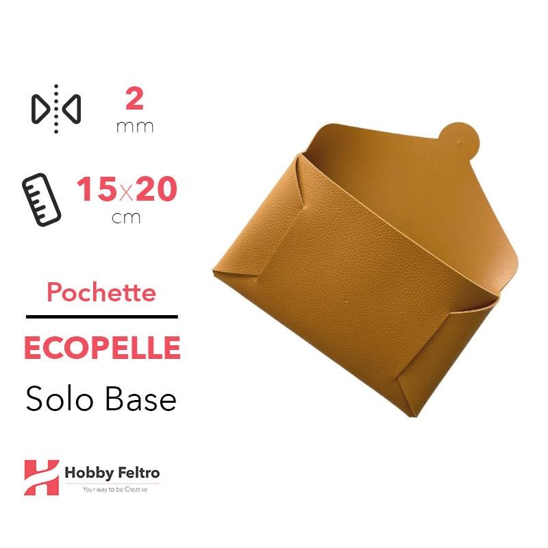 Pochette solo Base Ecopelle Giallo Ocra COD.48