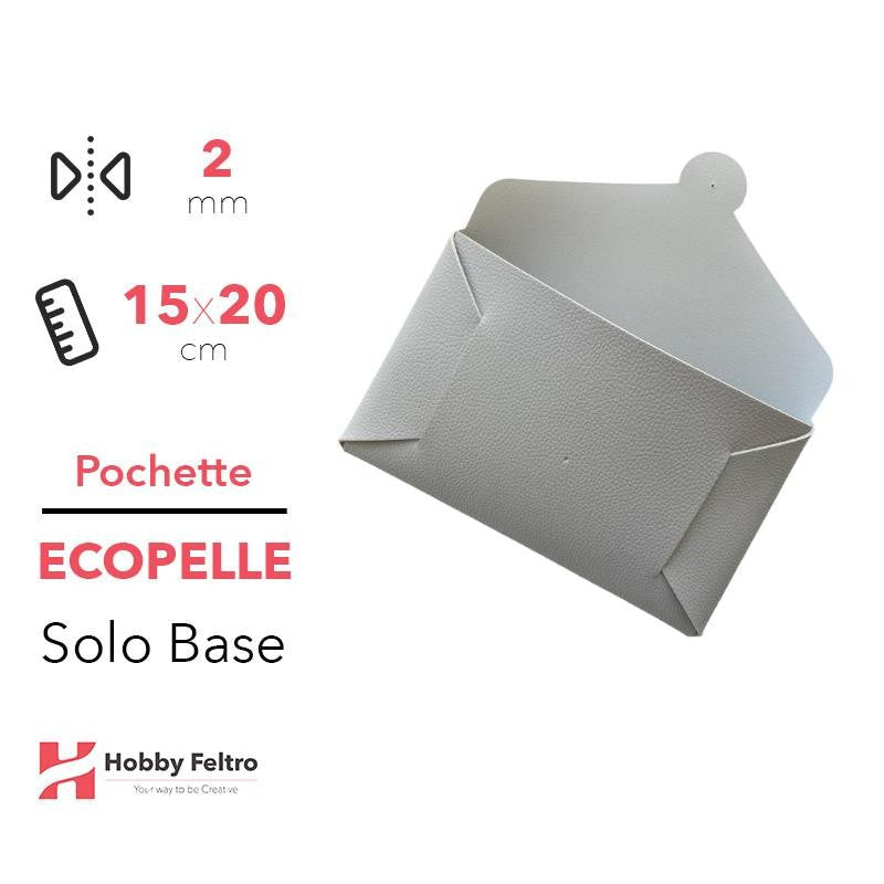 Pochette solo Base Ecopelle Grigio COD.27