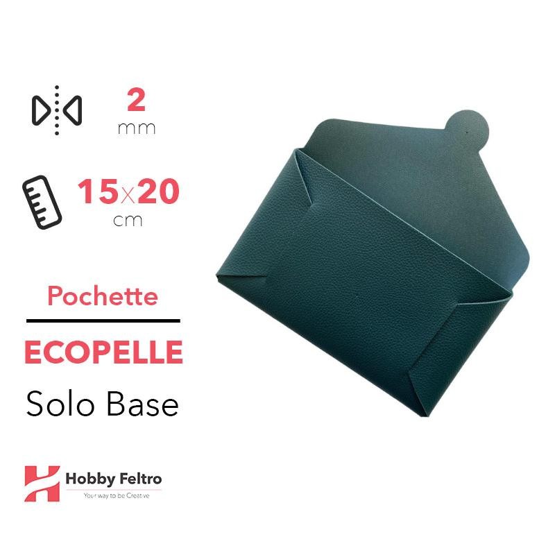 Pochette solo Base Ecopelle Petrolio COD.46