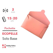Pochette solo Base Ecopelle Salmone Scuro COD.98