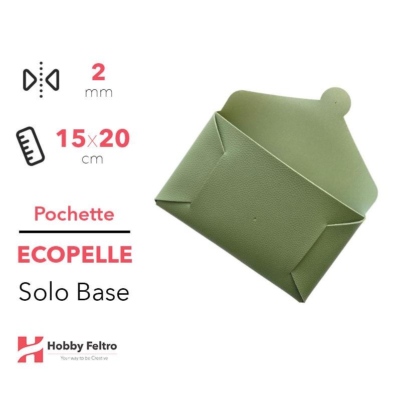 Pochette solo Base Ecopelle Verde COD.43