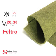 Feltro 20x30cm 3mm Verde Bottiglia COD.71