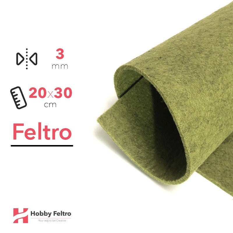 Feltro 20x30cm 3mm Verde Bottiglia COD.71
