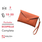 Pochette Completa Ecopelle Arancio COD.19