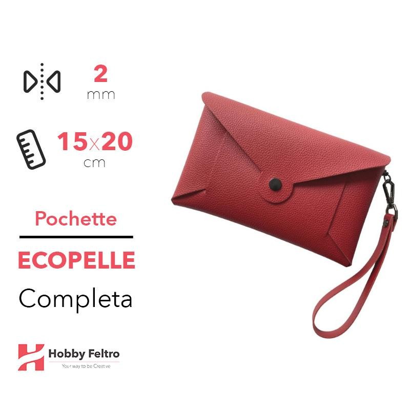 Pochette Completa Ecopelle Bordeaux COD.8