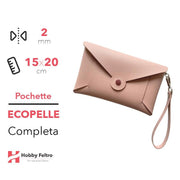 Pochette Completa Ecopelle Cipria COD.29