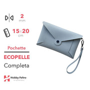 Pochette Completa Ecopelle Jeans COD.25