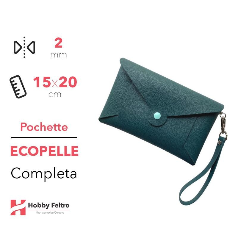 Pochette Completa Ecopelle Petrolio COD.46