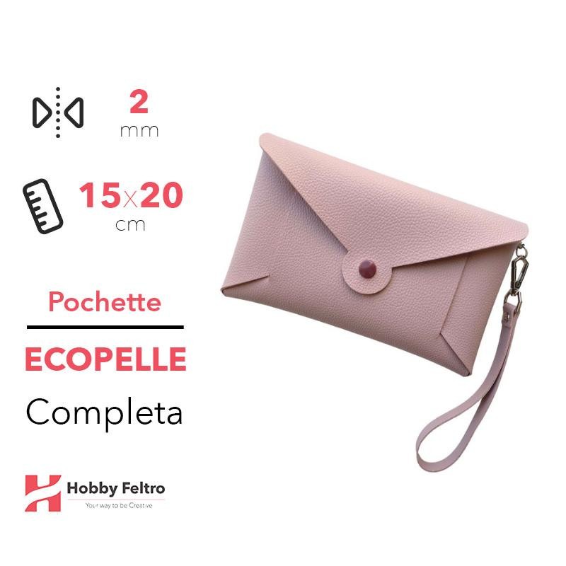 Pochette Completa Ecopelle Rosa Antico COD.51