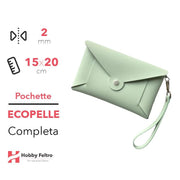 Pochette Completa Ecopelle Verdino COD.95