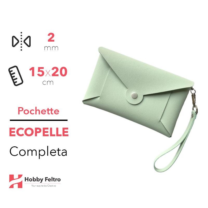 Pochette Completa Ecopelle Verdino COD.95