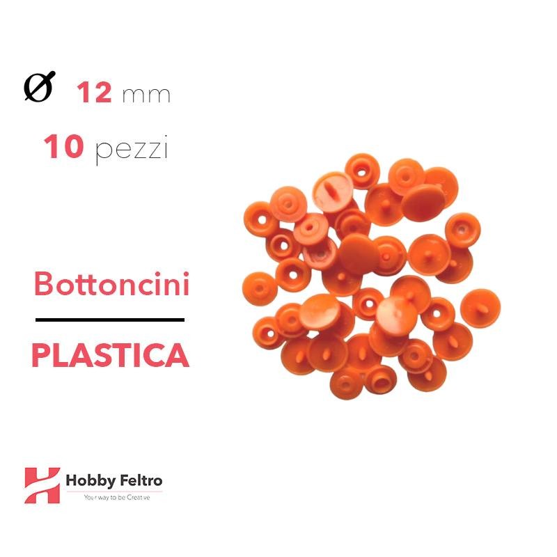 Bottoncini in plastica colorati Arancio COD.B55