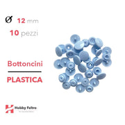 Bottoncini in plastica colorati Azzurro COD.B20