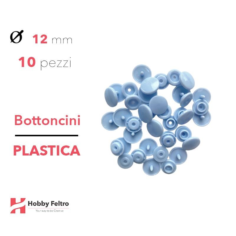 Bottoncini in plastica colorati Azzurro COD.B20
