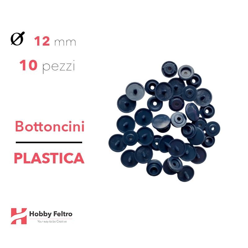 Bottoncini in plastica colorati Blu Notte COD.B2