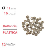 Bottoncini in plastica colorati Marrone Chiaro COD.B42