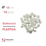 Bottoncini in plastica colorati Panna COD.B22