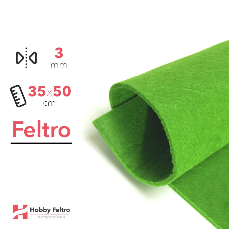 Feltro 35x50cm 3mm Verde Stabilo COD.20