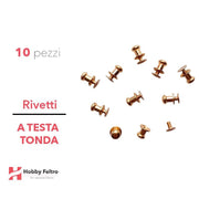 Rivetti a testa tonda Oro cod.testatonda3