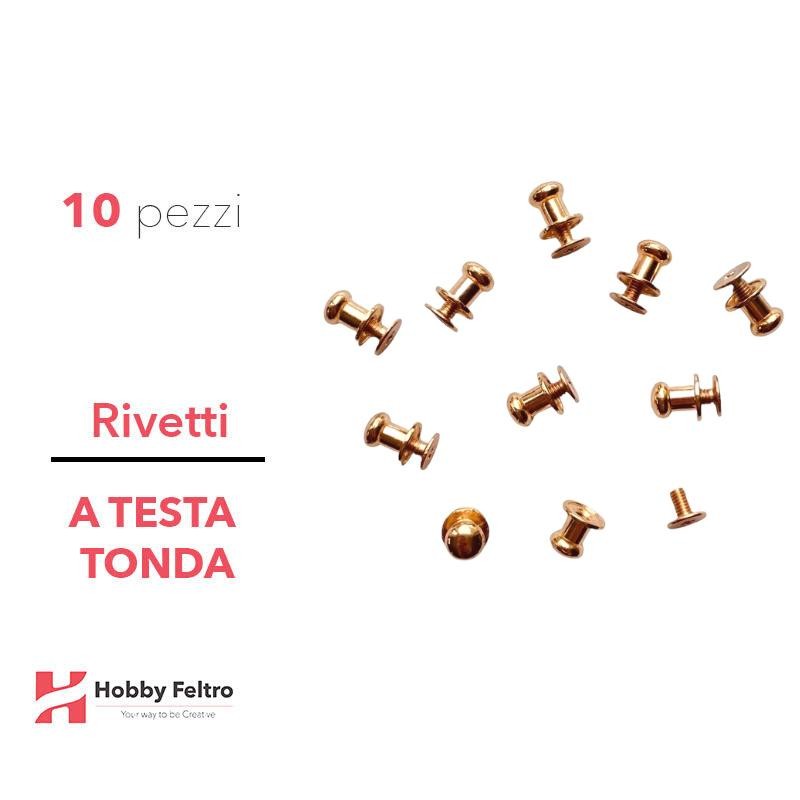 Rivetti a testa tonda Oro cod.testatonda3