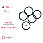 Anello portachiave Nero COD.anello2