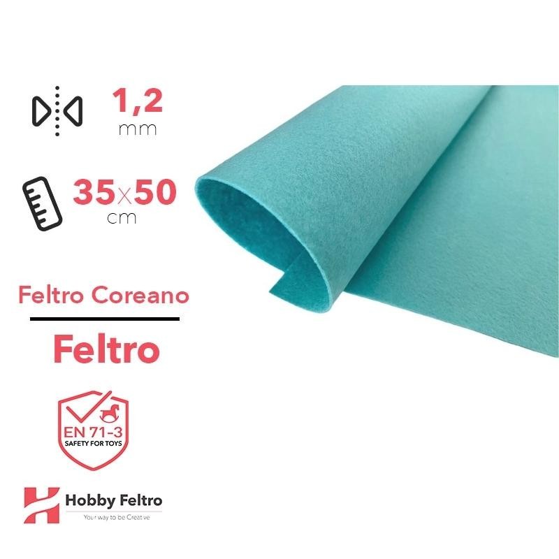 Feltro coreano Acquamarina certificato EN71 1,2 mm COD851