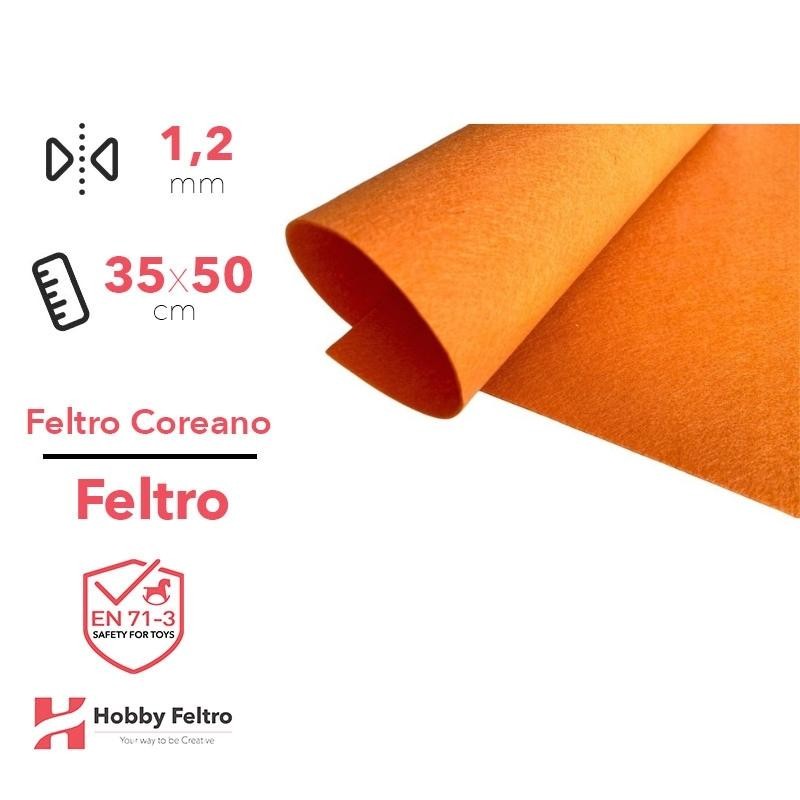 Feltro coreano Arancio Tegola certificato EN71 1,2 mm COD823