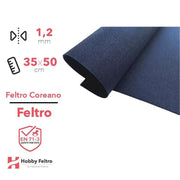 Feltro coreano Blu Notte certificato EN71 1,2 mm COD857