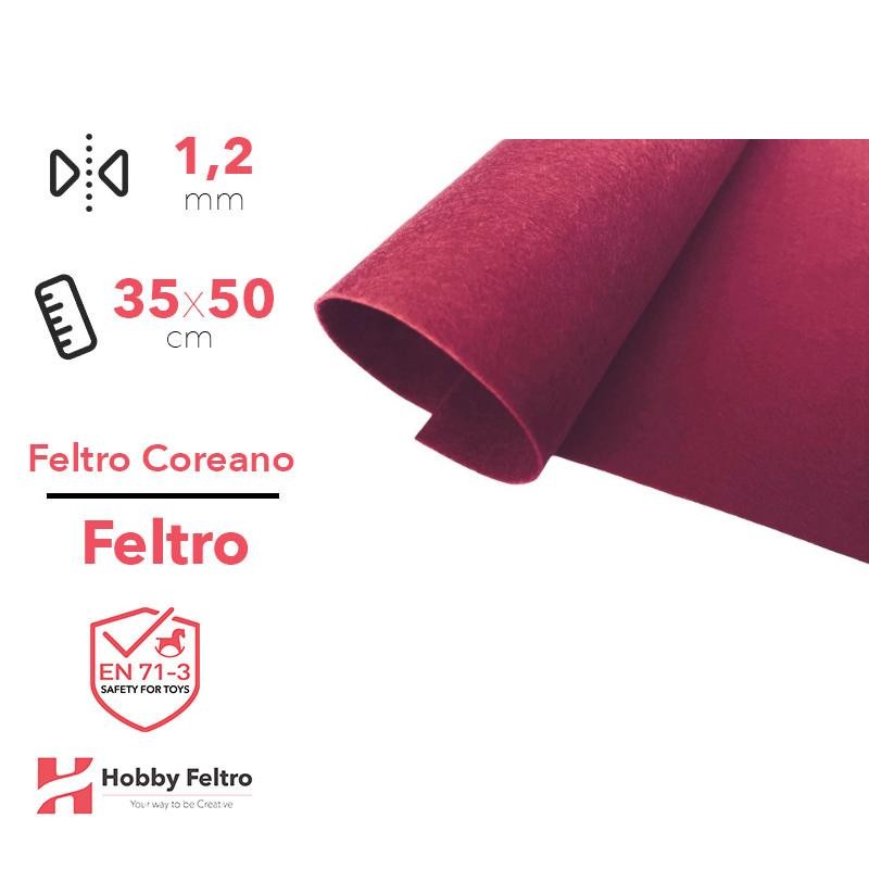 Feltro coreano Bordeaux certificato EN71 1,2 mm COD842