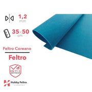 Feltro coreano Carta da Zucchero certificato EN71 1,2 mm COD852