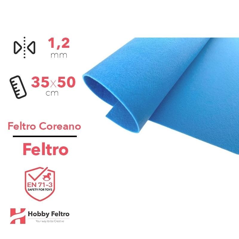 Feltro coreano Celeste certificato EN71 1,2 mm COD500