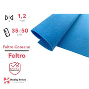 Feltro coreano Celeste Scuro certificato EN71 1,2 mm COD853