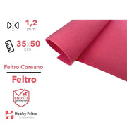 Feltro coreano Ciclamino certificato EN71 1,2 mm COD836