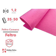 Feltro coreano Fucsia certificato EN71 1,2 mm COD831