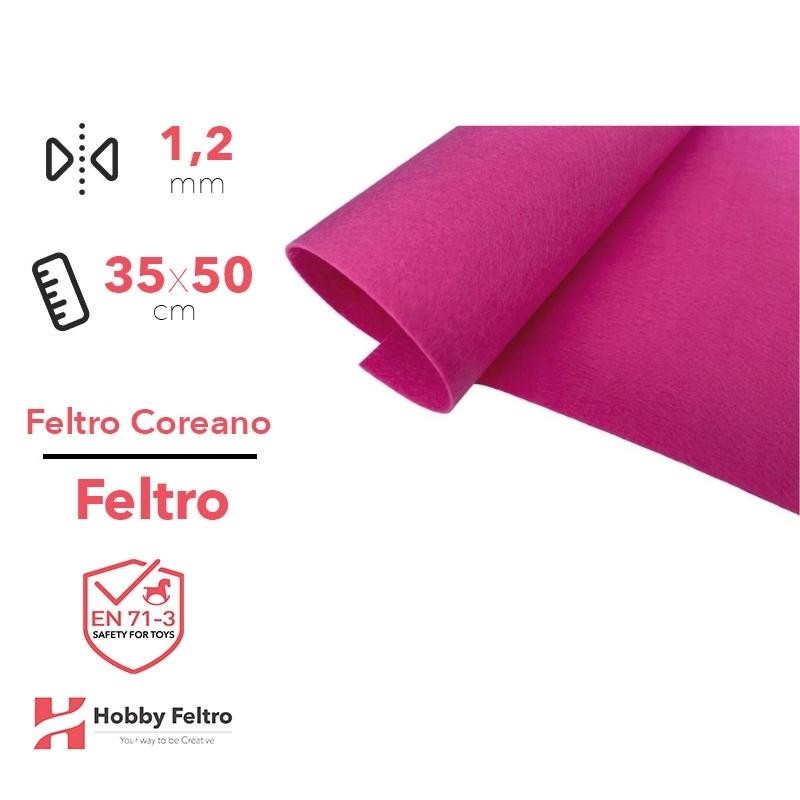 Feltro coreano Fucsia Scuro certificato EN71 1,2 mm COD833