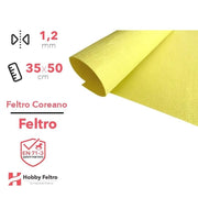 Feltro coreano Giallino certificato EN71 1,2 mm COD818