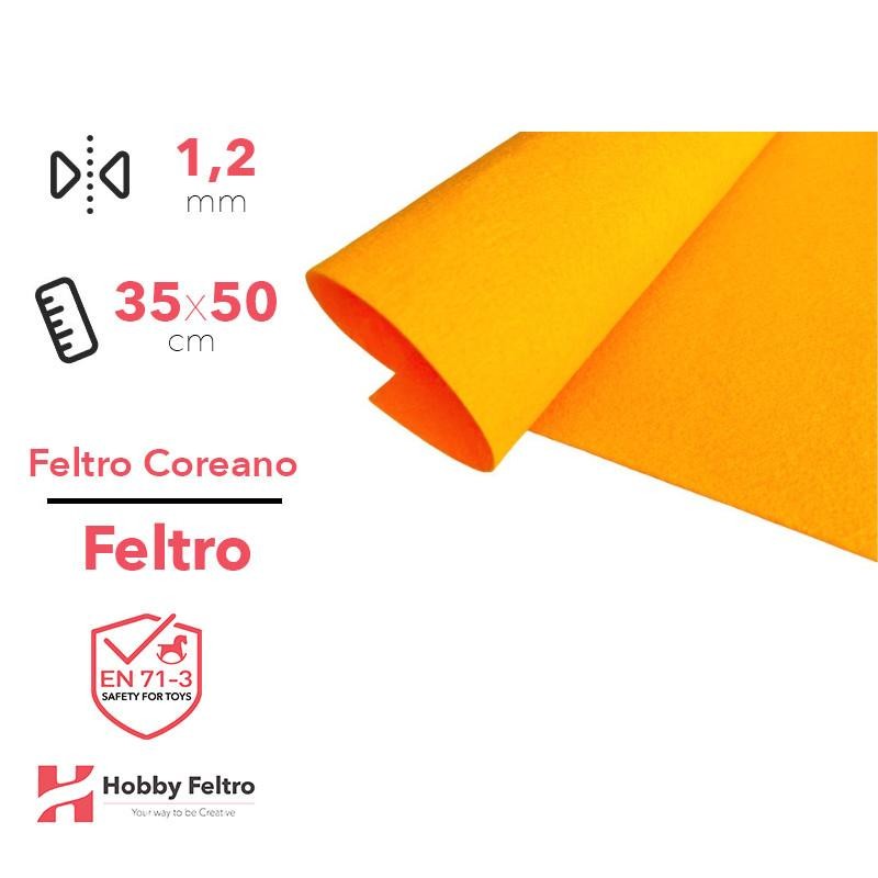 Feltro coreano Giallo certificato EN71 1,2 mm COD822