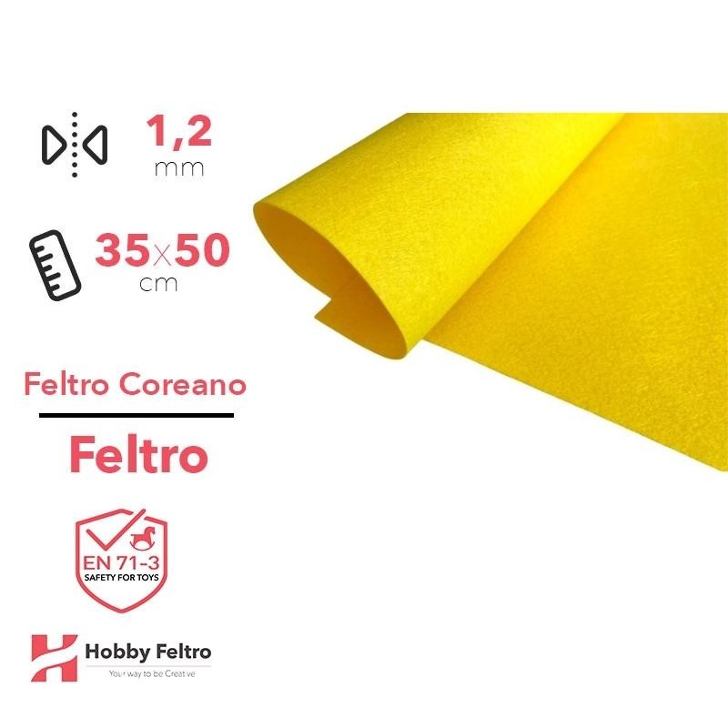 Feltro coreano Giallo Limone certificato EN71 1,2 mm COD819