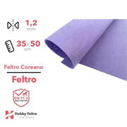 Feltro coreano Lilla certificato EN71 1,2 mm COD845