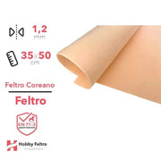 Feltro coreano Viso Scuro certificato EN71 1,2 mm COD808