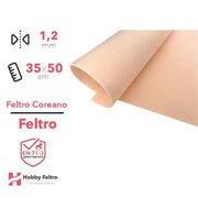 Feltro coreano Viso certificato EN71 1,2 mm COD810