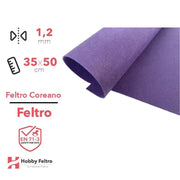 Feltro coreano Viola certificato EN71 1,2 mm COD847