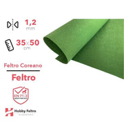 Feltro coreano Verde Salvia certificato EN71 1,2 mm COD865
