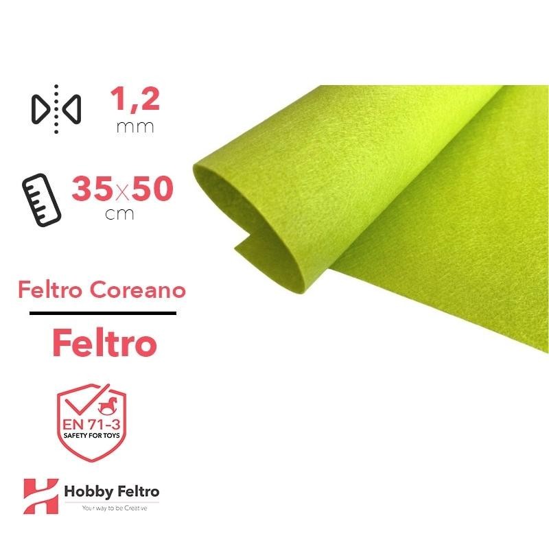 Feltro coreano Verde Lime certificato EN71 1,2 mm COD807