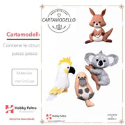 Cartamodello Animali Australiani